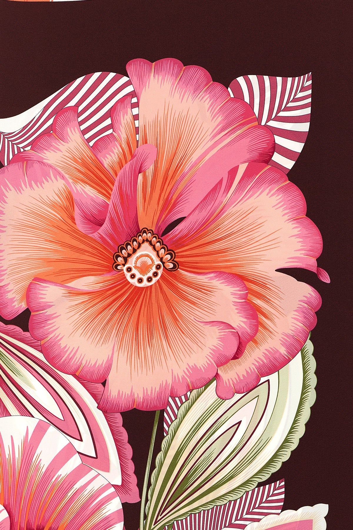 brezza print pure silk twill scarf