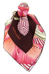 brezza print pure silk twill scarf
