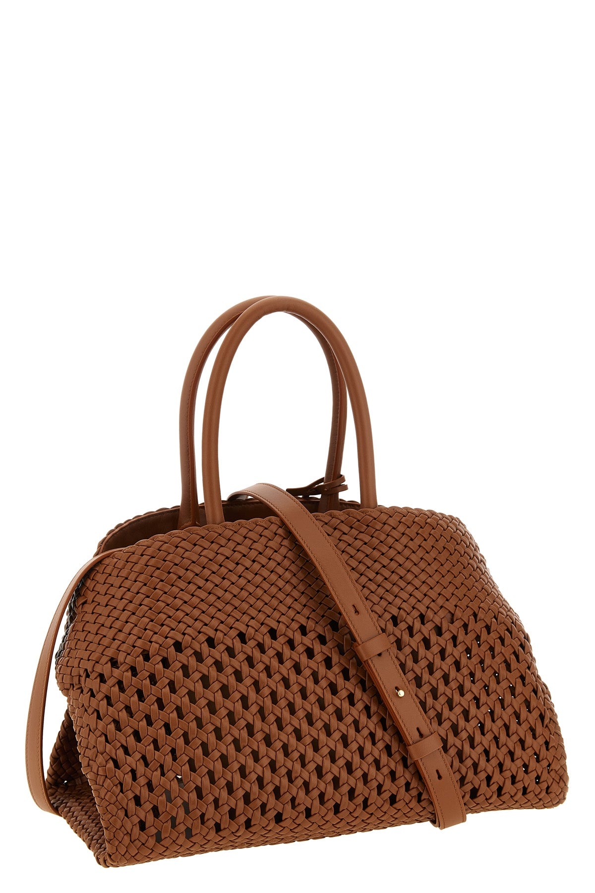hug th s woven leather handbag
