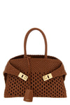 hug th s woven leather handbag