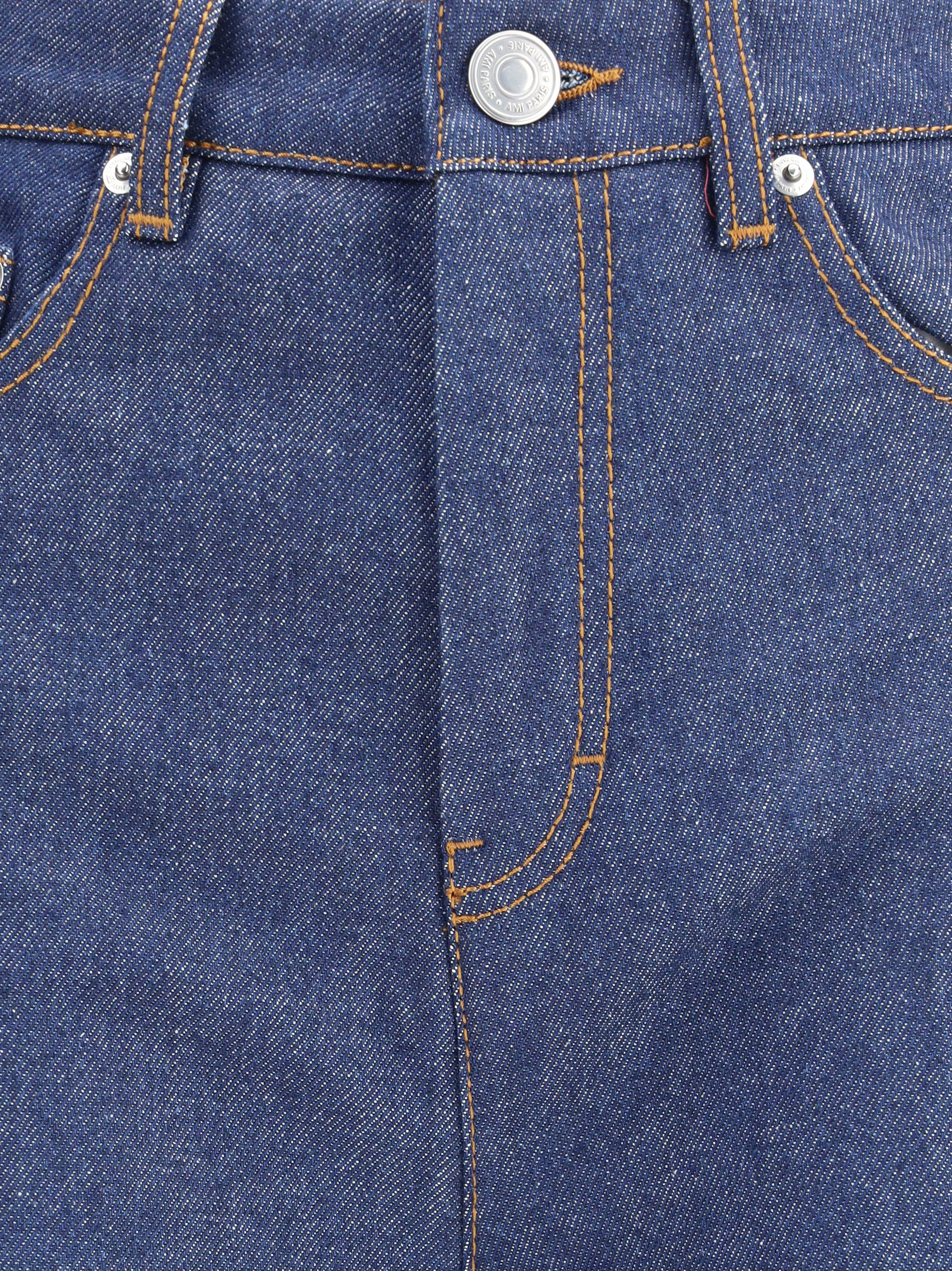 AMI PARIS 25 flare fit jeans in raw