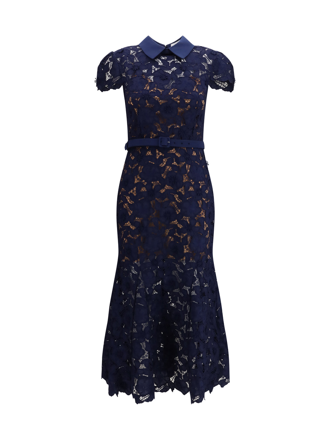 SELF-PORTRAIT 8 guipure lace midi dress