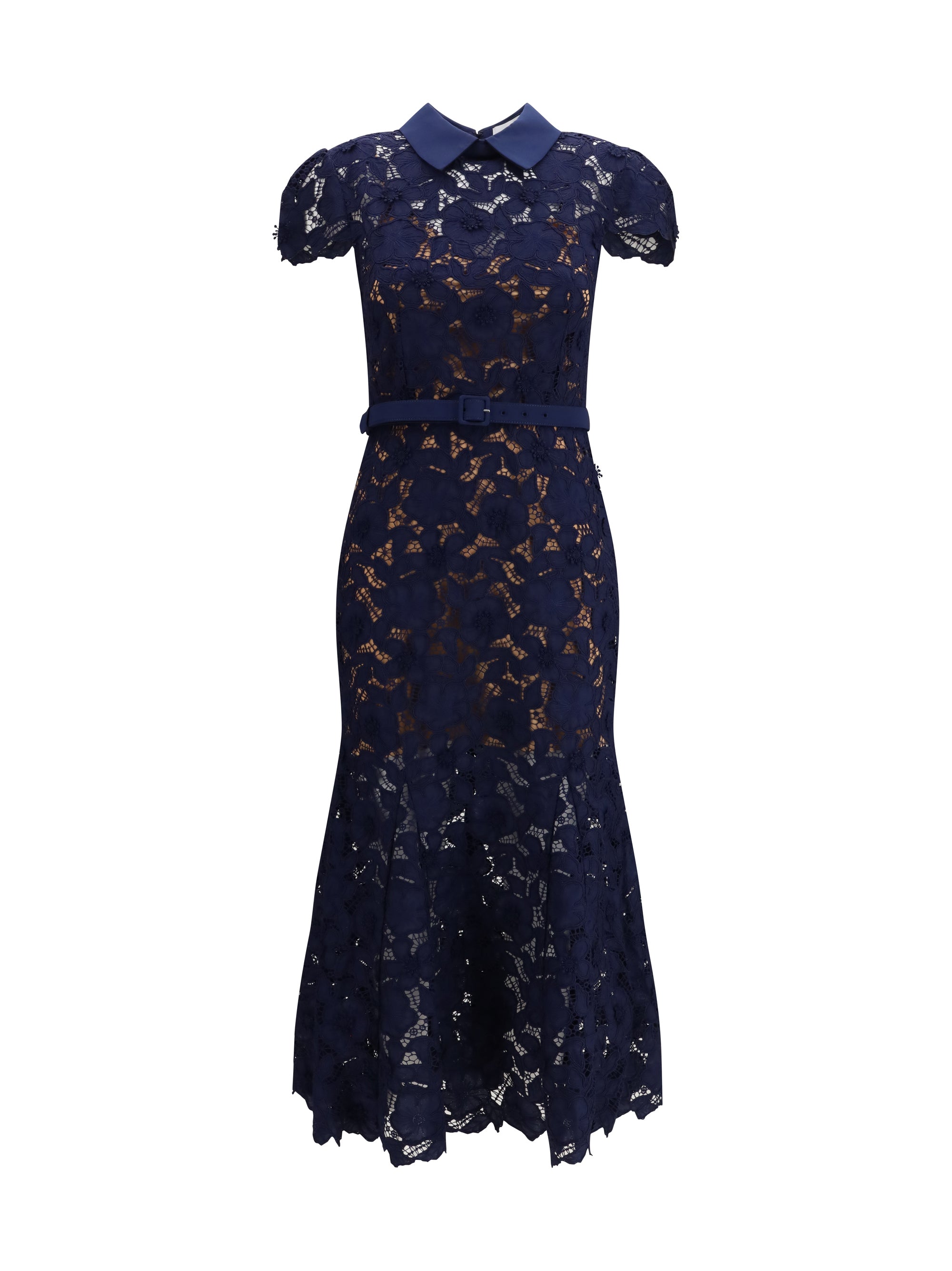 SELF-PORTRAIT 8 guipure lace midi dress