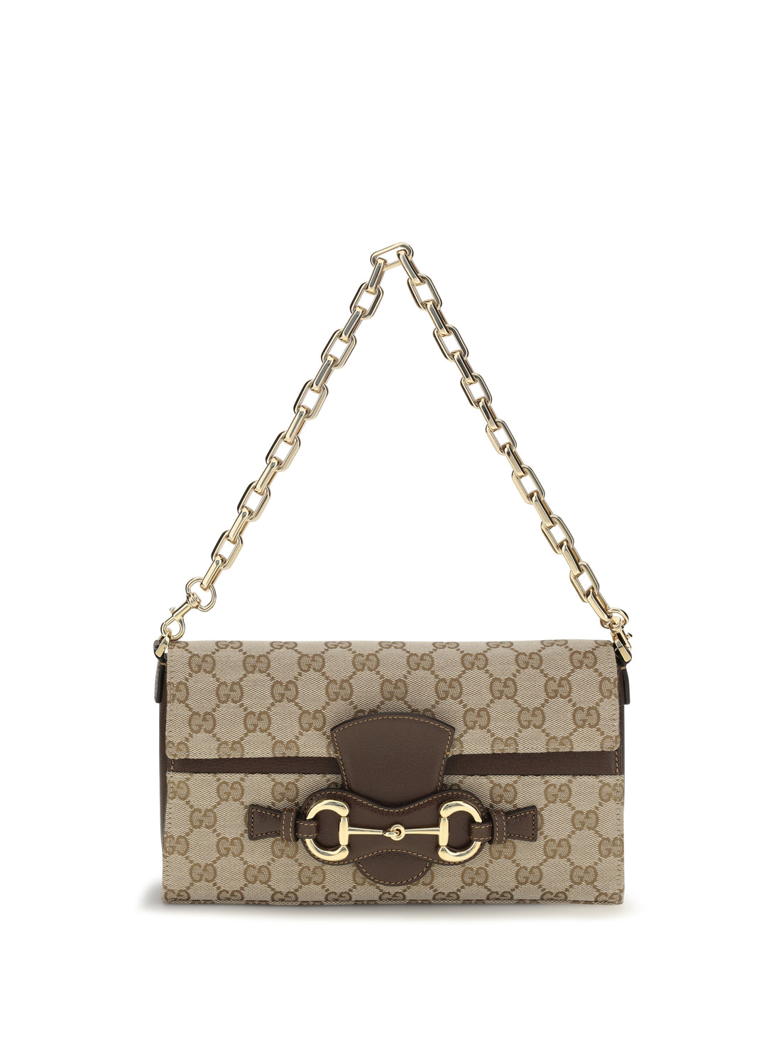 GUCCI OS medium horsebit ristretto shoulder bag