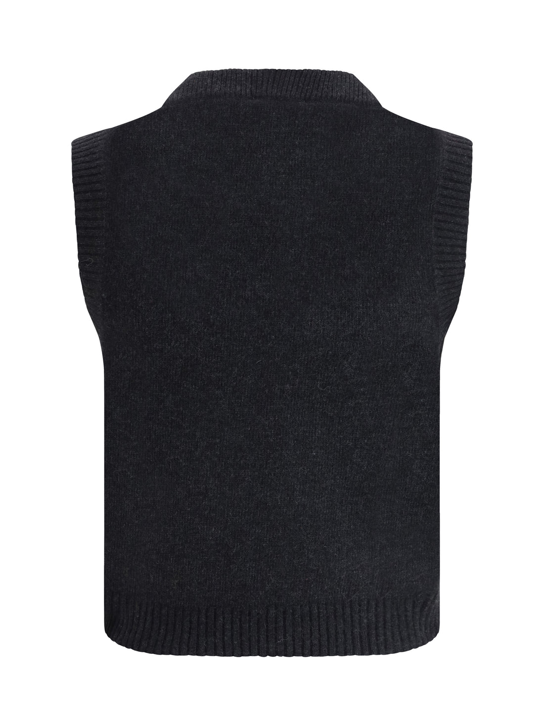 GANNI L graphic wool vest
