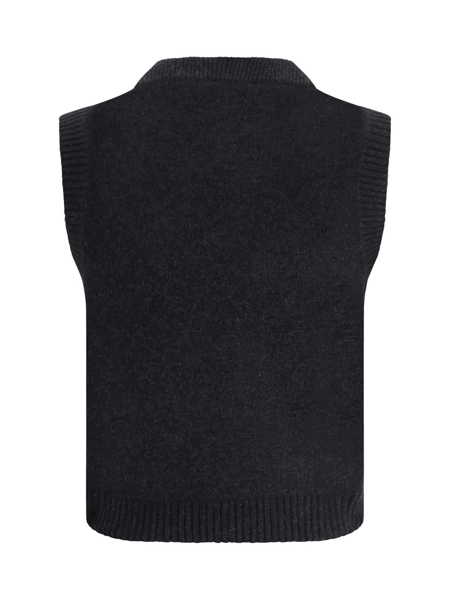 GANNI L graphic wool vest
