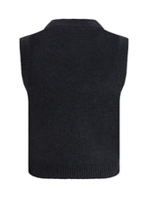 GANNI L graphic wool vest