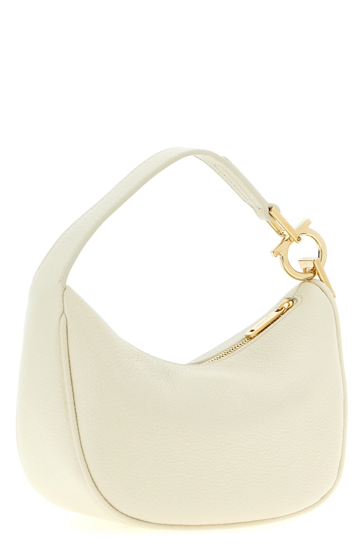 hammered leather handbag
