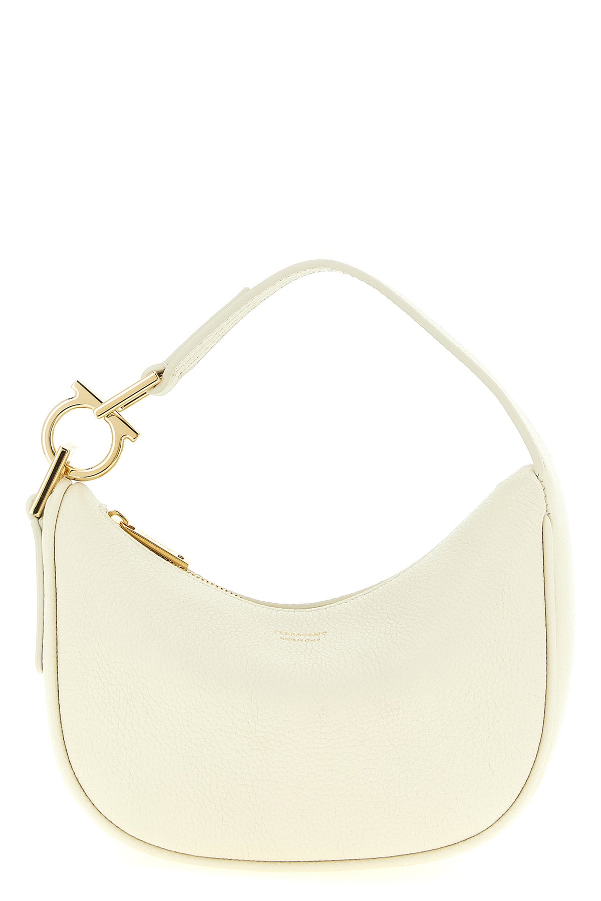 hammered leather handbag