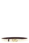 the ferragamo reversible belt defines the silhouette