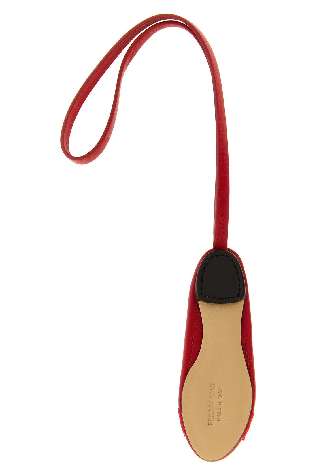 FERRAGAMO OS leather charm