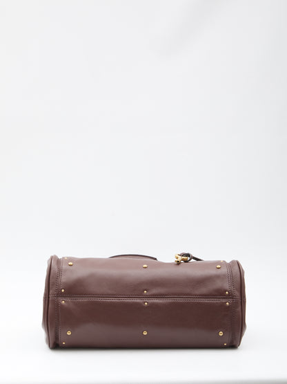 CHLOE OS paddington bag in garnet leather
