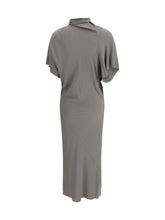 RICK OWENS 40 asymmetrical midi dress