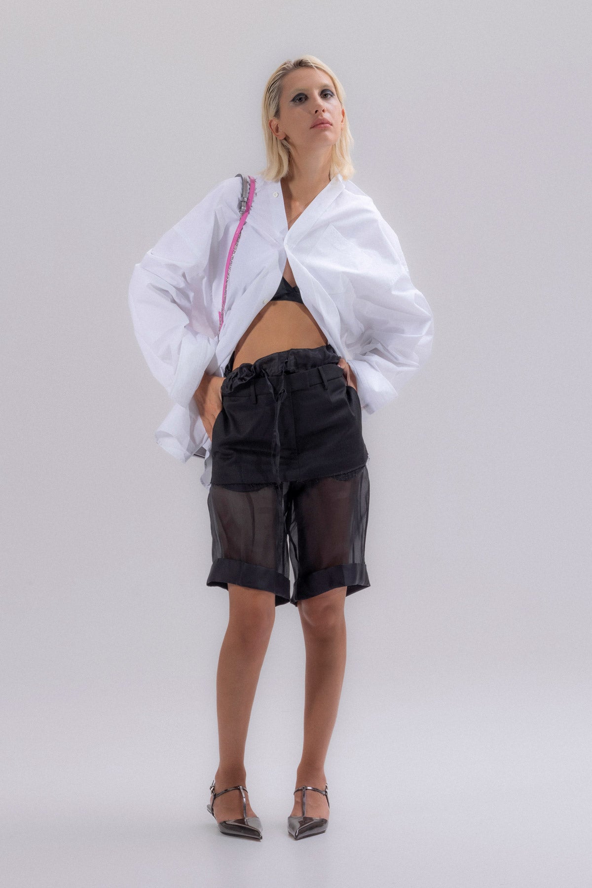 asymmetrical cotton shirt