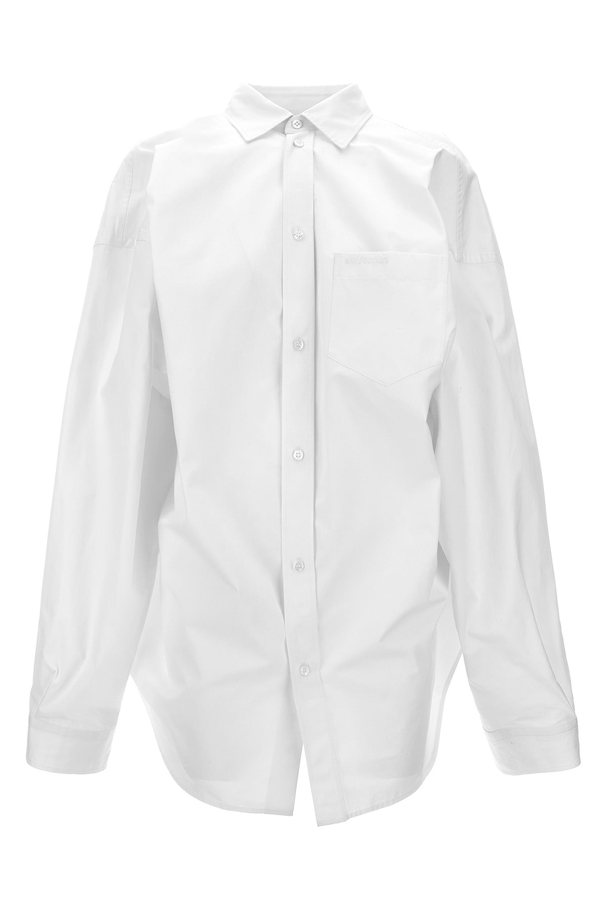 asymmetrical cotton shirt