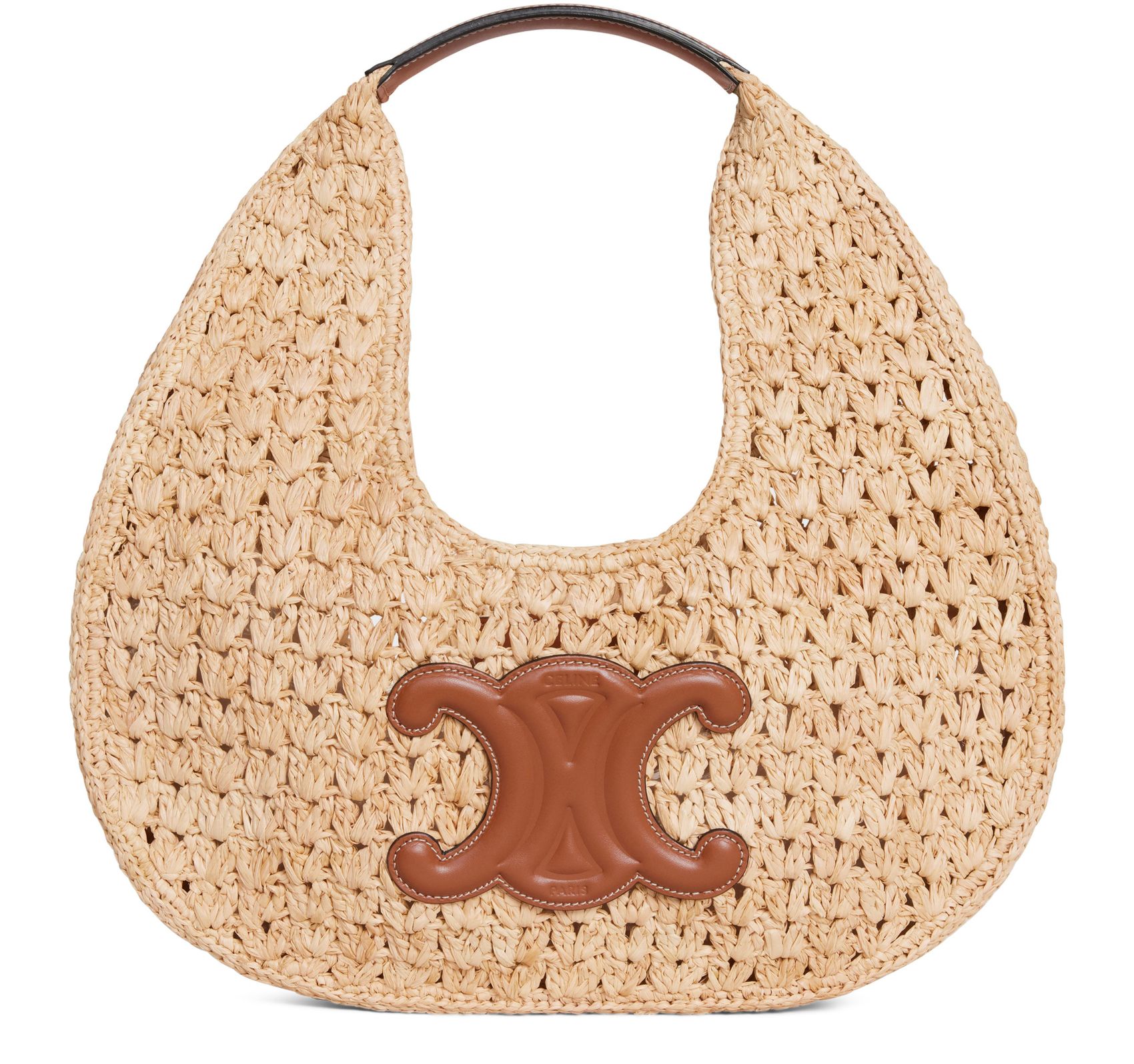 Classic Panier Hobo Raffia Shoulder Bag