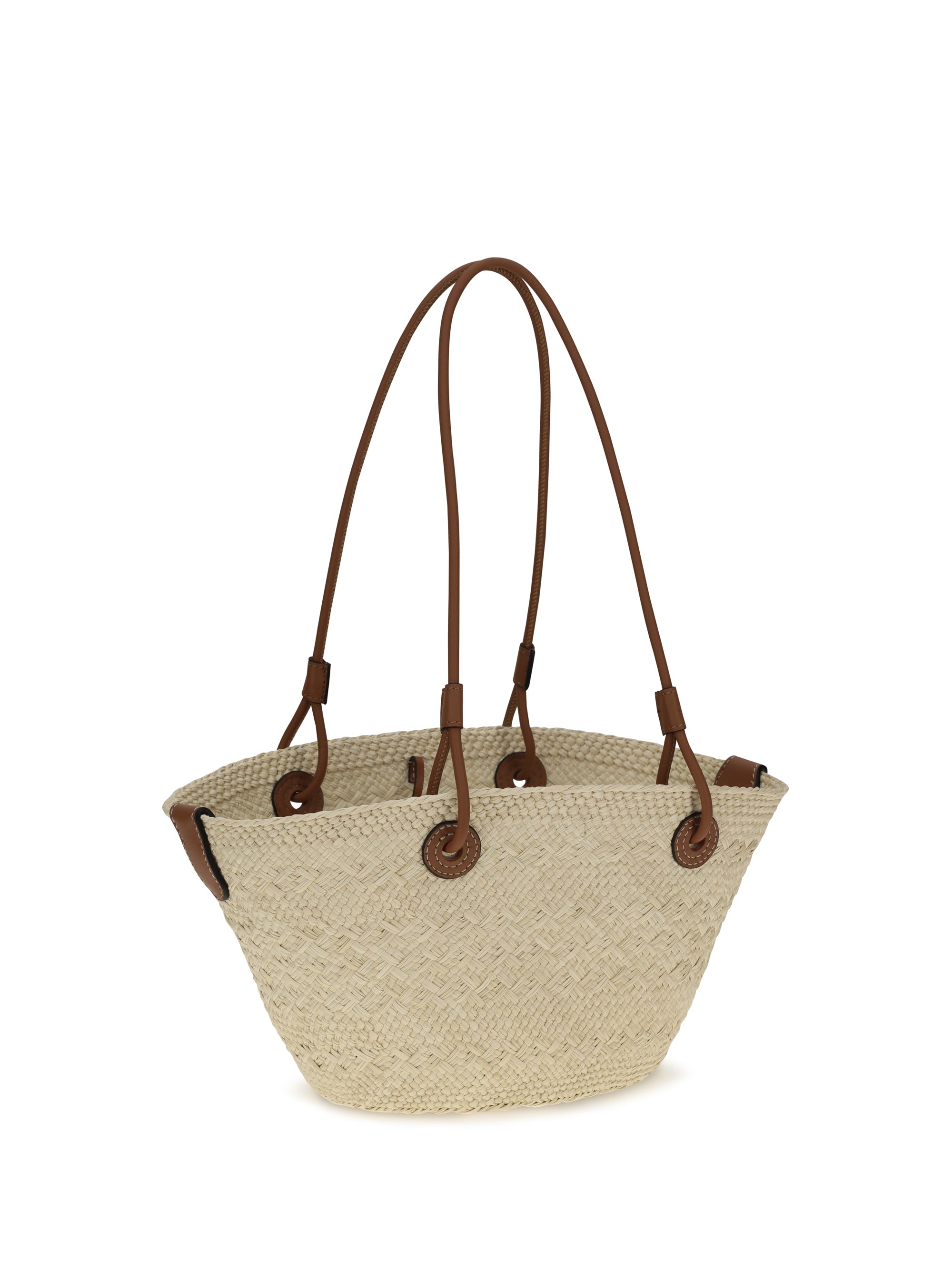small anagram basket shoulder bag