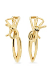 hoop earrings in gold brass