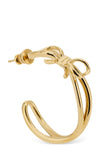 hoop earrings in gold brass