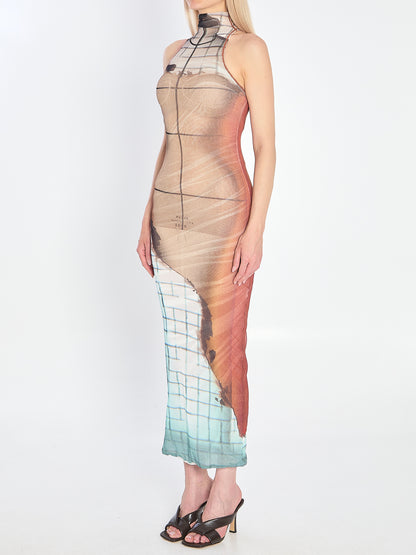 JEAN PAUL GAULTIER M fire long dress