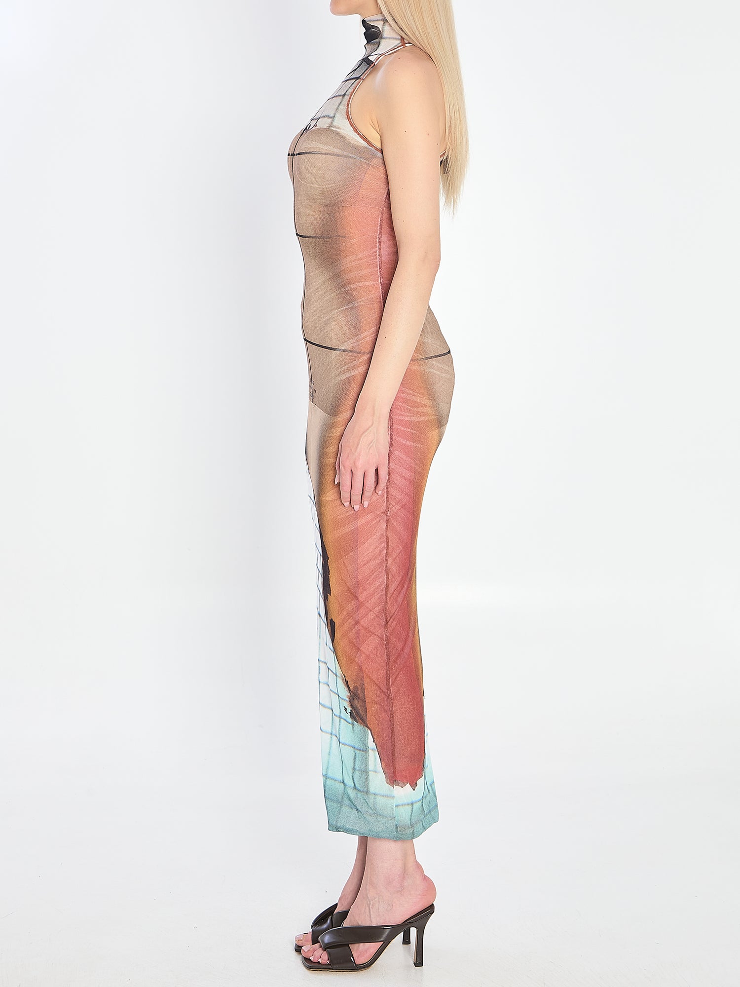 JEAN PAUL GAULTIER M fire long dress