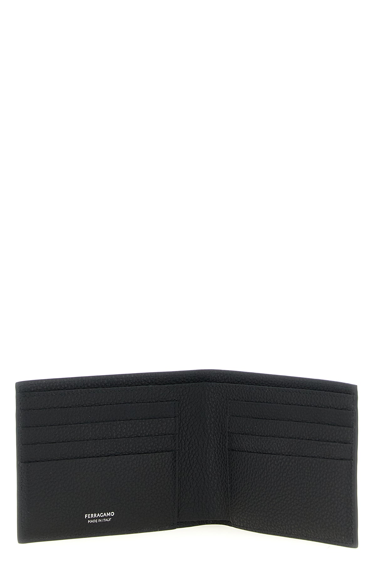 hammered calf leather wallet