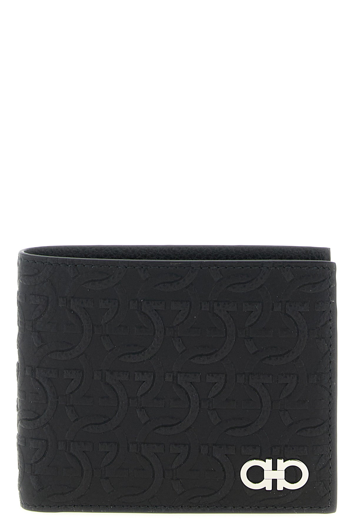 hammered calf leather wallet