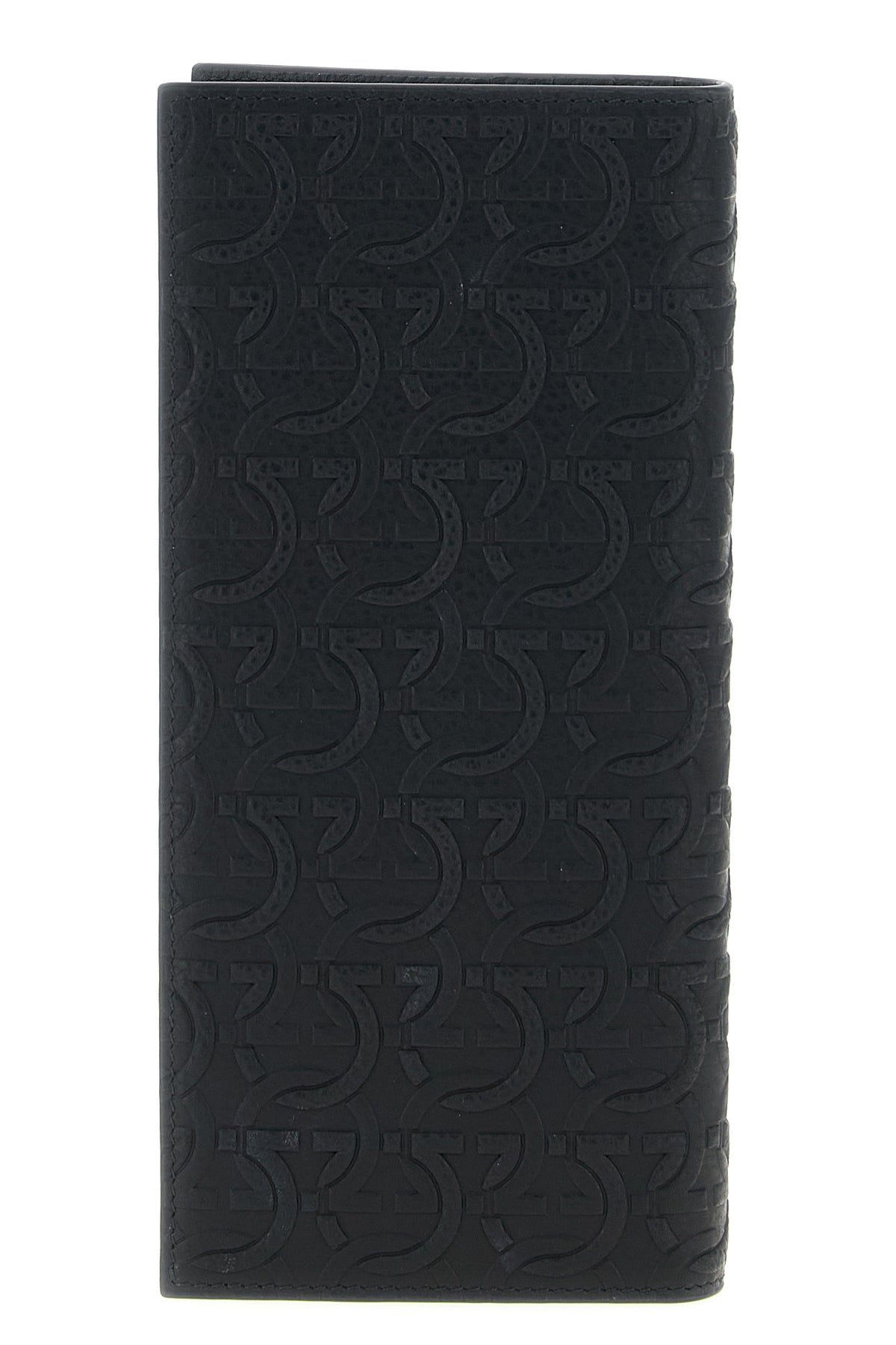 hammered calf leather wallet
