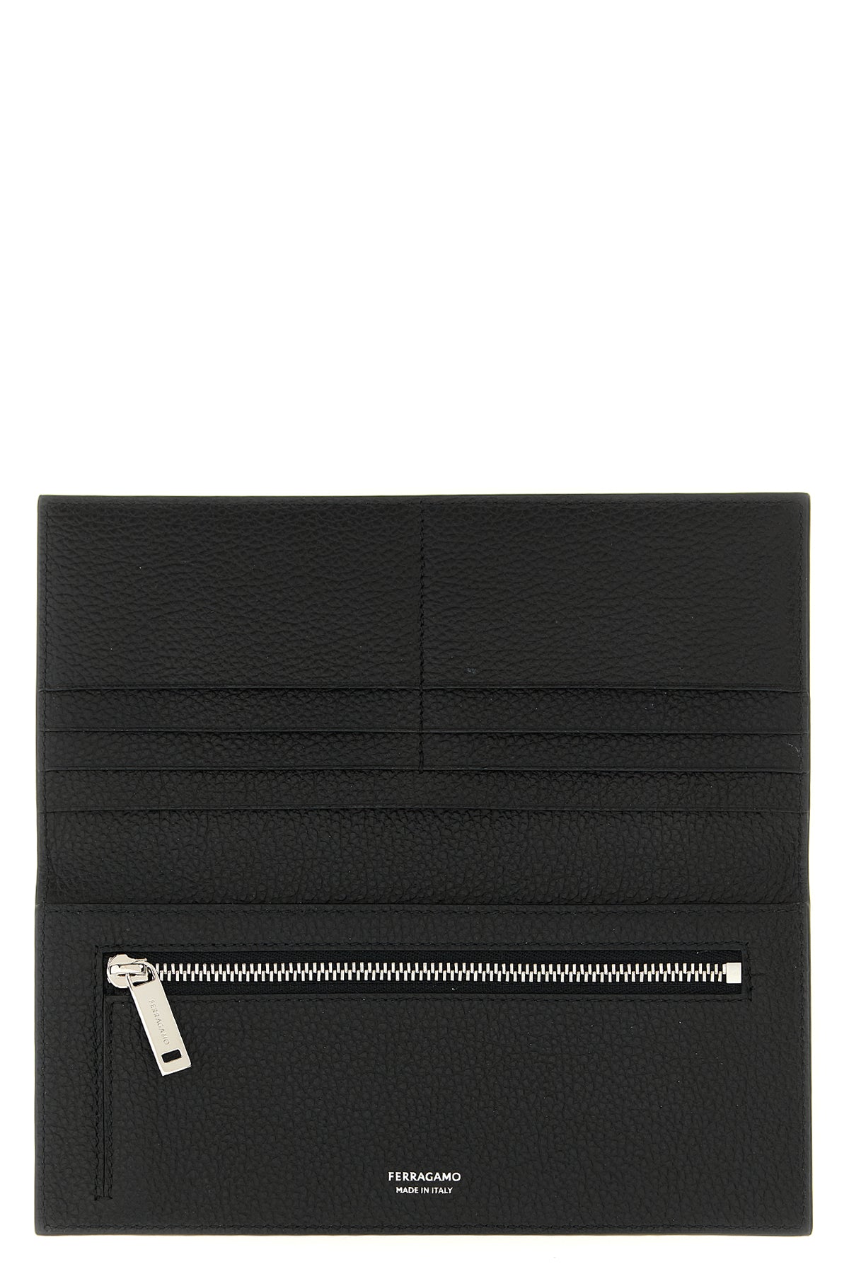 hammered calf leather wallet