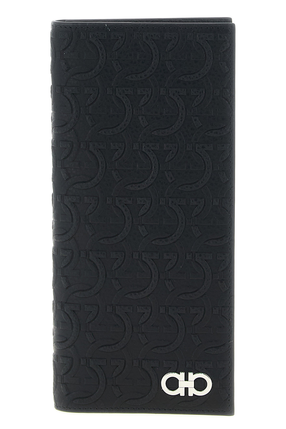 FERRAGAMO OS hammered calf leather wallet