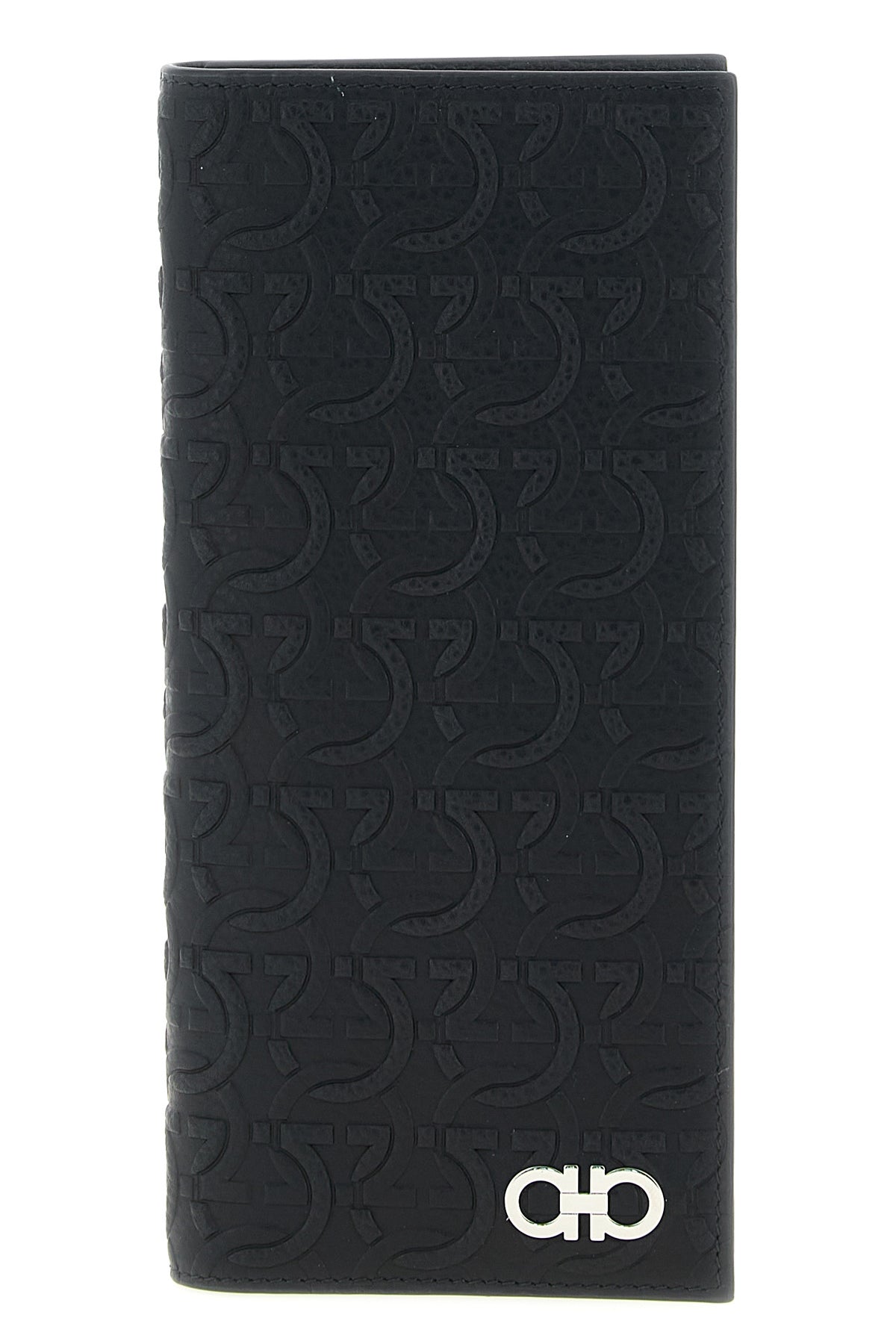 hammered calf leather wallet