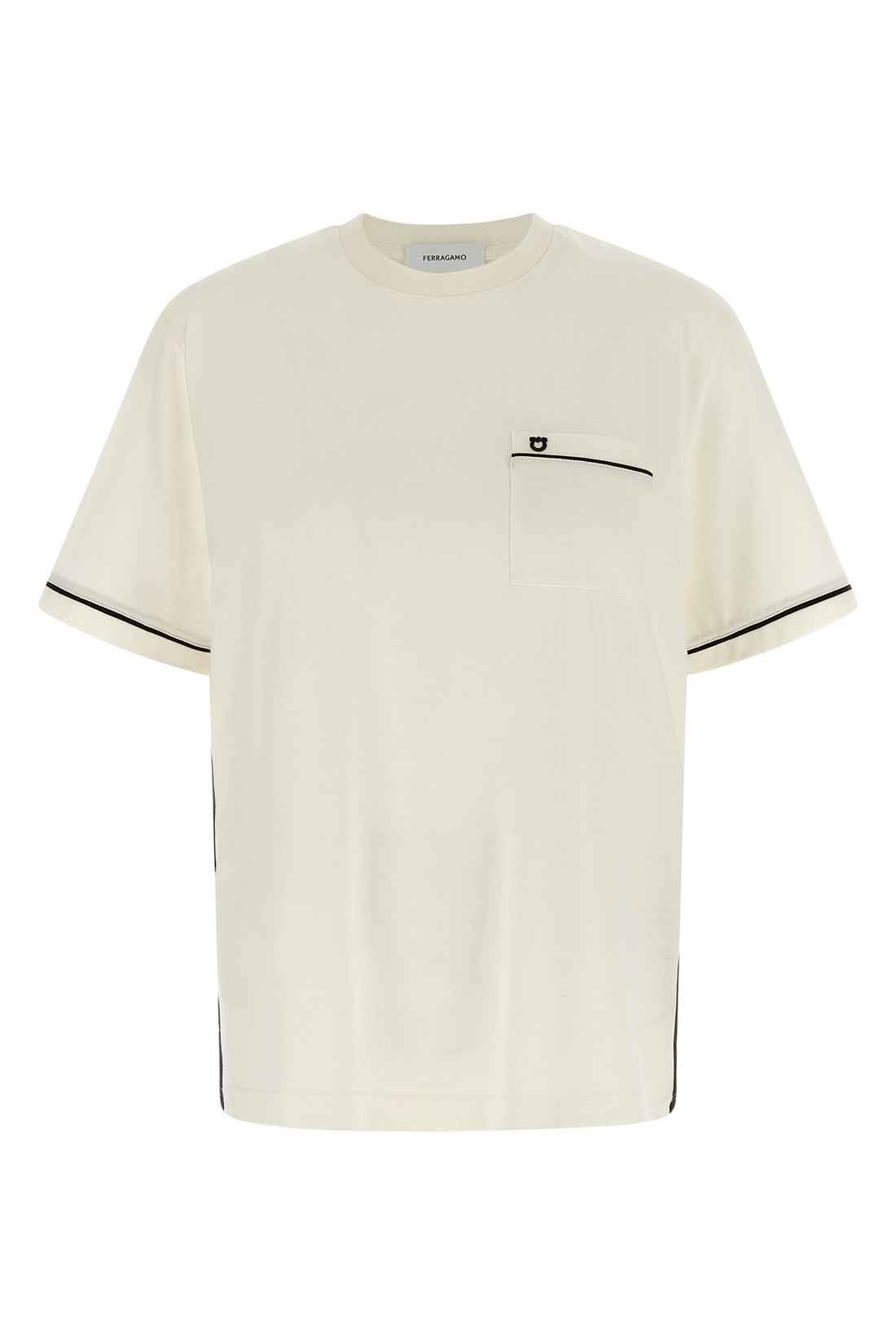 FERRAGAMO L cotton and cashmere yarn jersey t-shirt