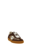 suede and gg fabric sneakers