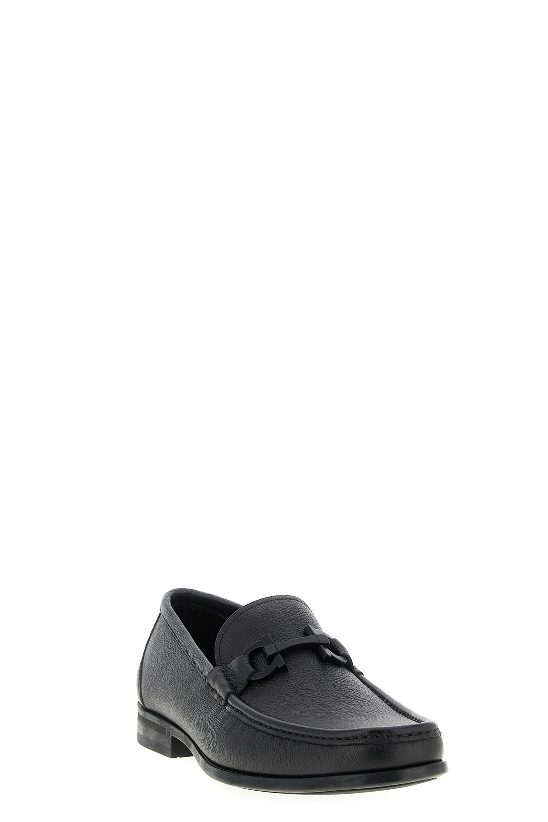 FERRAGAMO 7 grandioso 2 hammered leather loafers