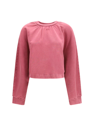 off stamp balloon crewneck sweatshirt