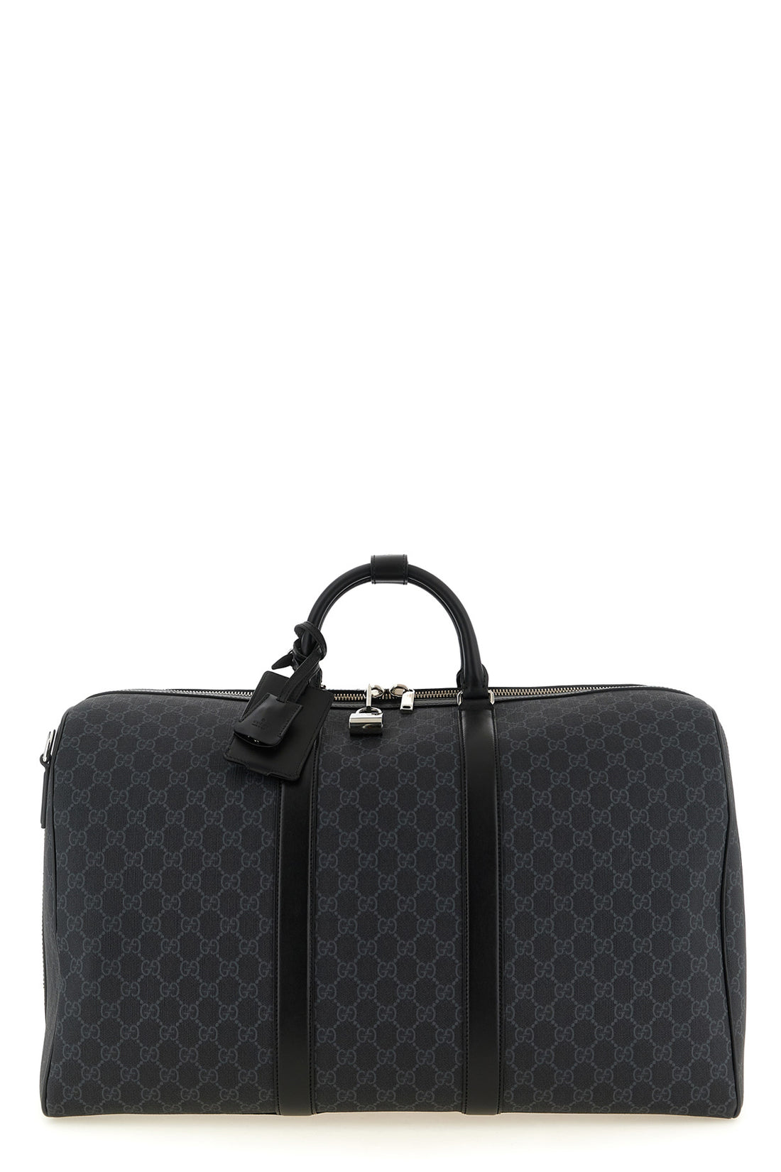 GUCCI OS the gucci black gg supreme canvas duffel bag