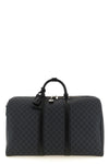 the gucci black gg supreme canvas duffel bag