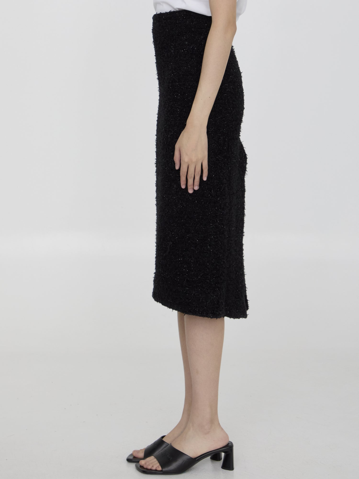 BALENCIAGA S tweed midi skirt