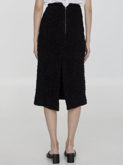 BALENCIAGA S tweed midi skirt