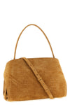 hug soft (m) crocodile-print suede shoulder bag