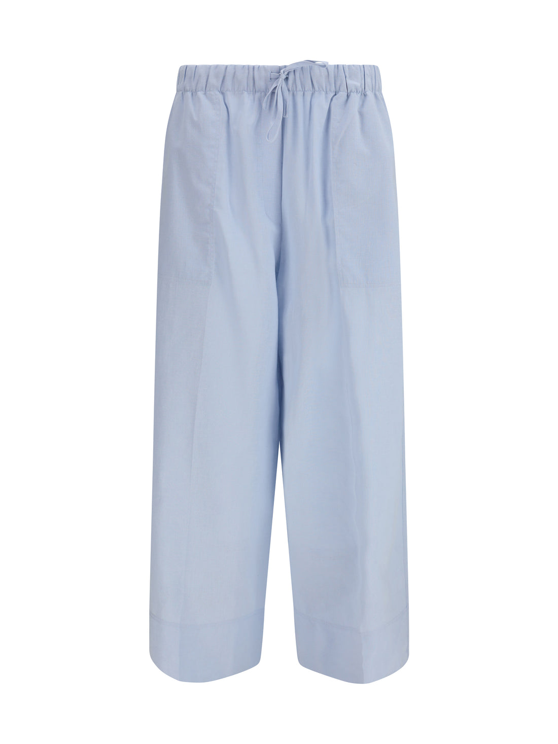 TOTEME 34 cotton and linen blend palazzo pants