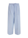 cotton and linen blend palazzo pants