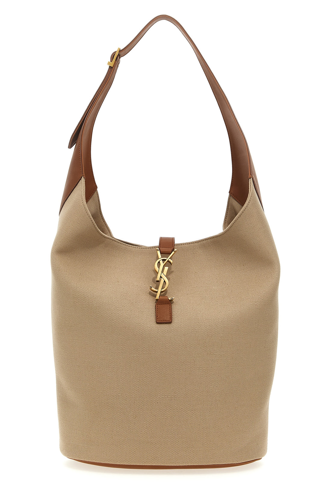 SAINT LAURENT OS le 5 à 7 hobo cotton and linen shoulder bag