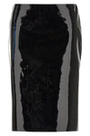 the pencil skirt ferragamo pure lambskin defines the silhouette through rigorous