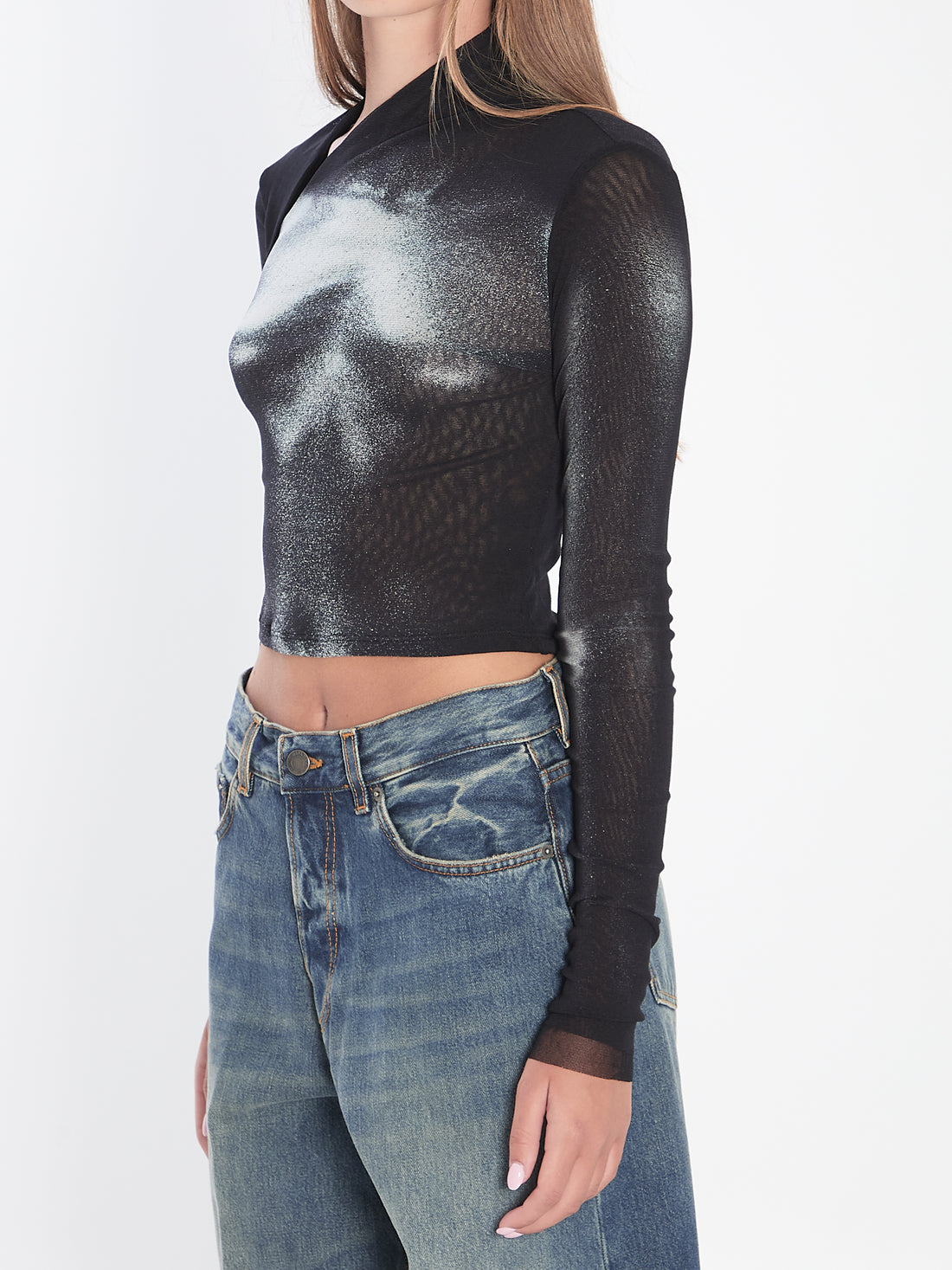 JEAN PAUL GAULTIER M asymmetric top body dust