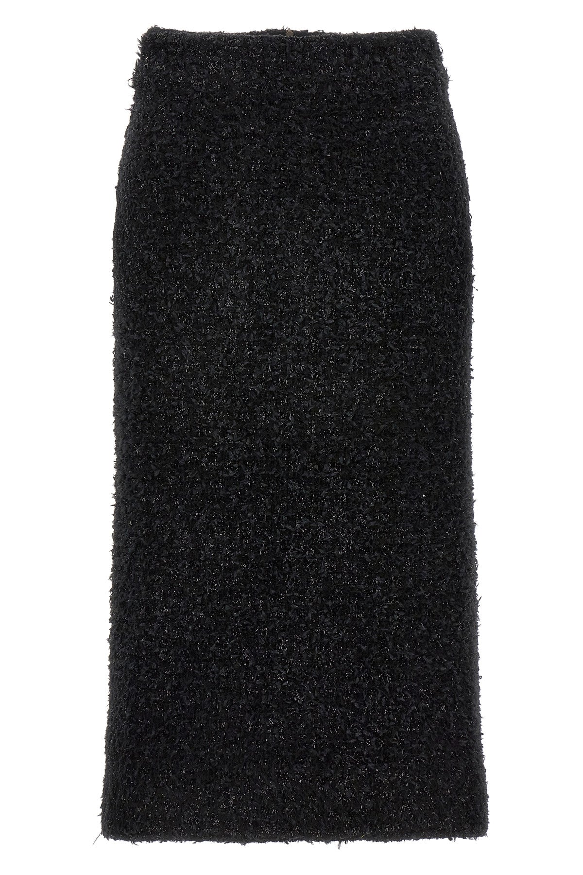 tweed midi skirt