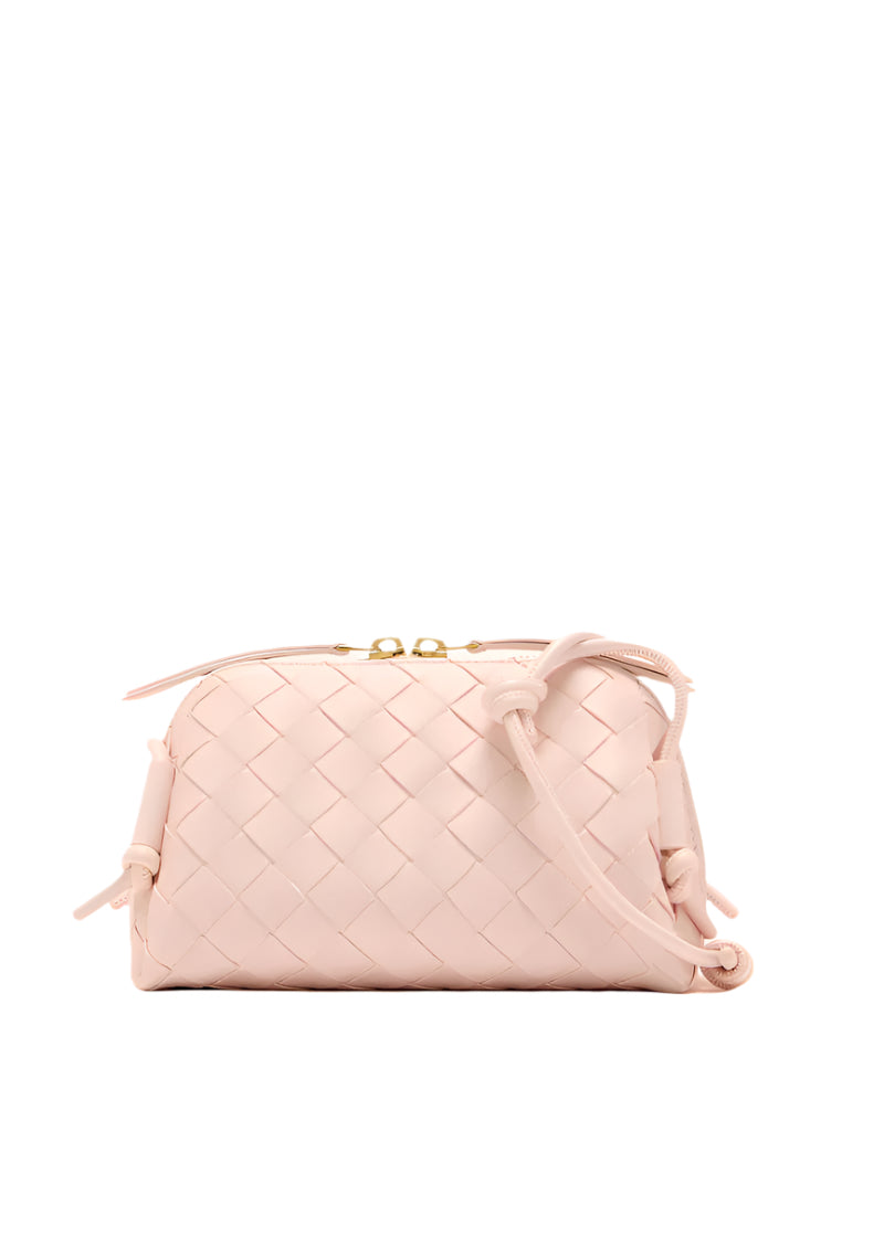 BOTTEGA VENETA Intrecciato Concert Shoulder Bag – Pink