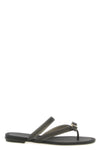 the ferragamo jealsa thong sandal features a flat slip-on silhouette made of a
