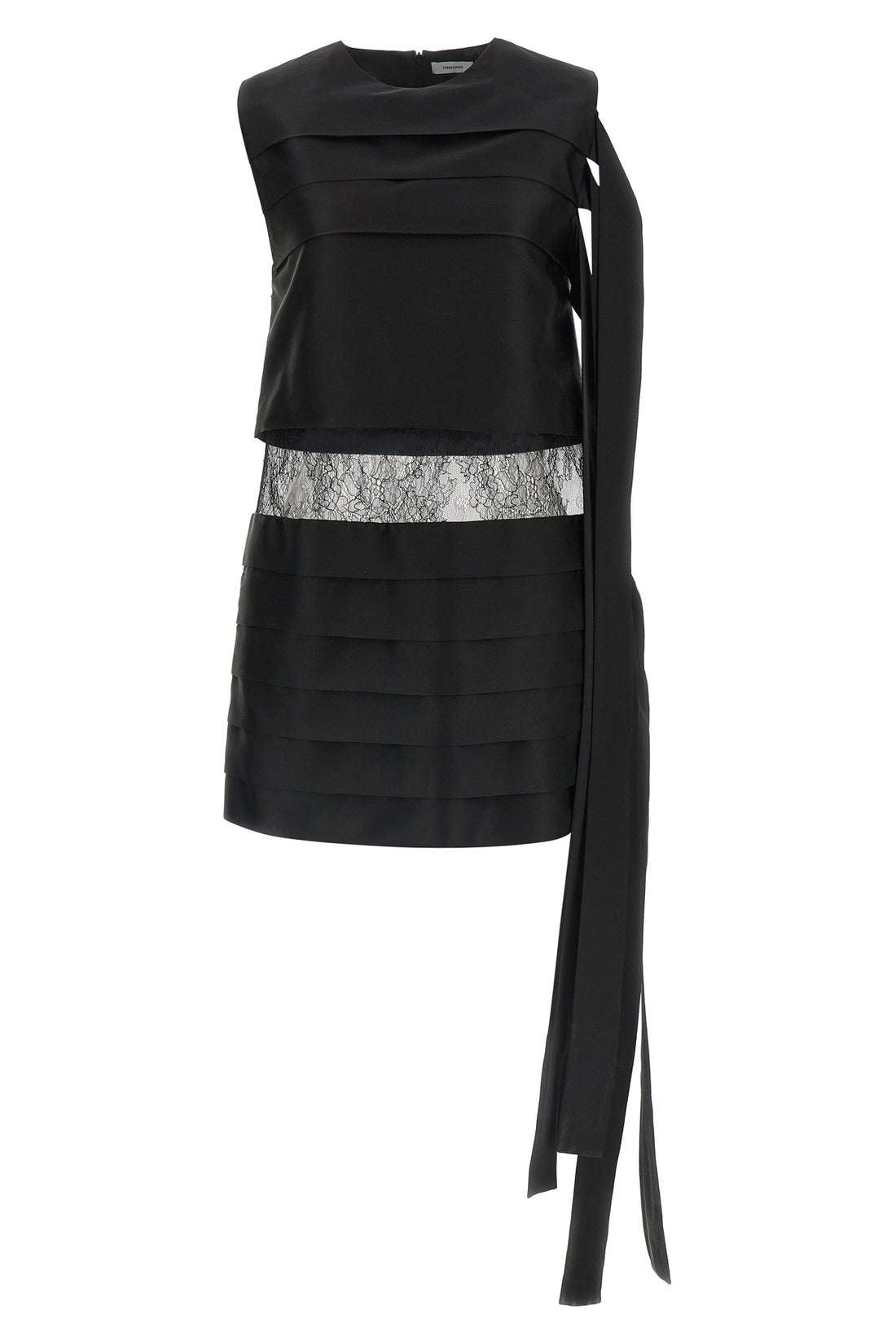 FERRAGAMO 40 pure silk mini dress