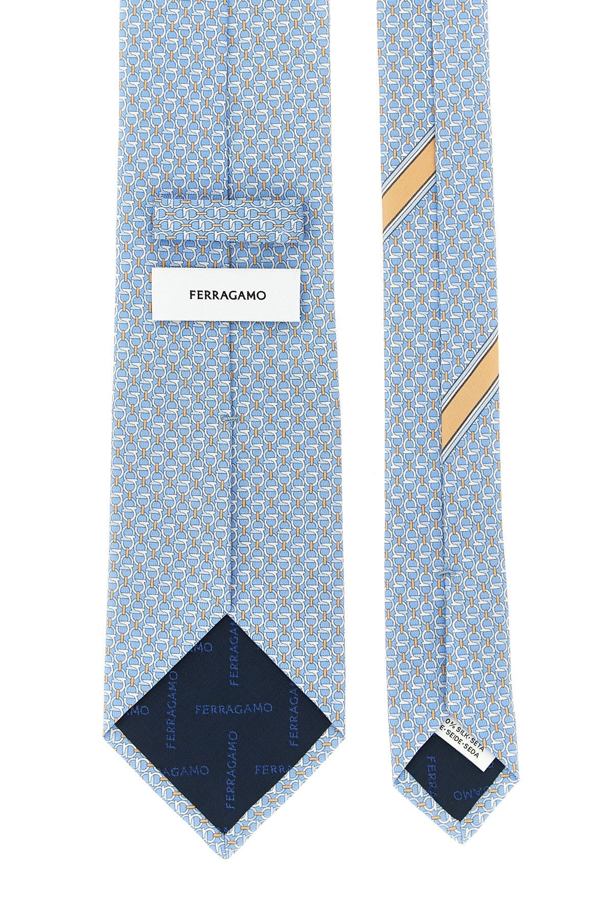 ferragamo intreccio pure silk tie